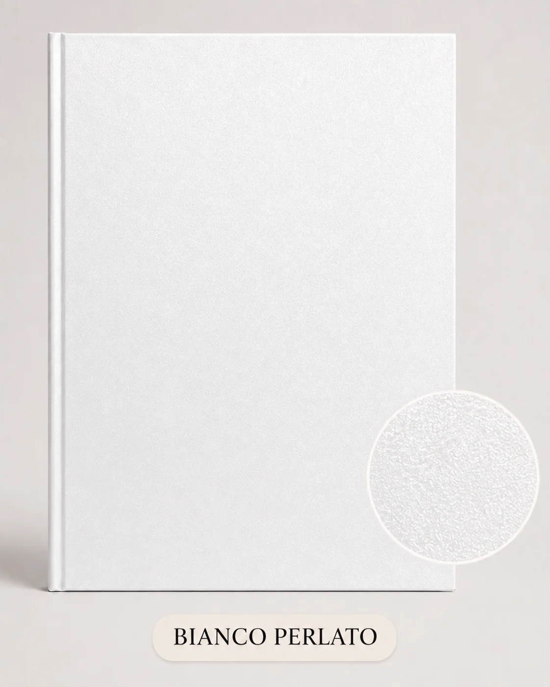 Copertina tesi colore bianco perlato