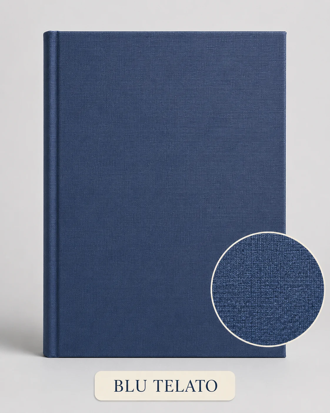 Copertina tesi colore blu telato