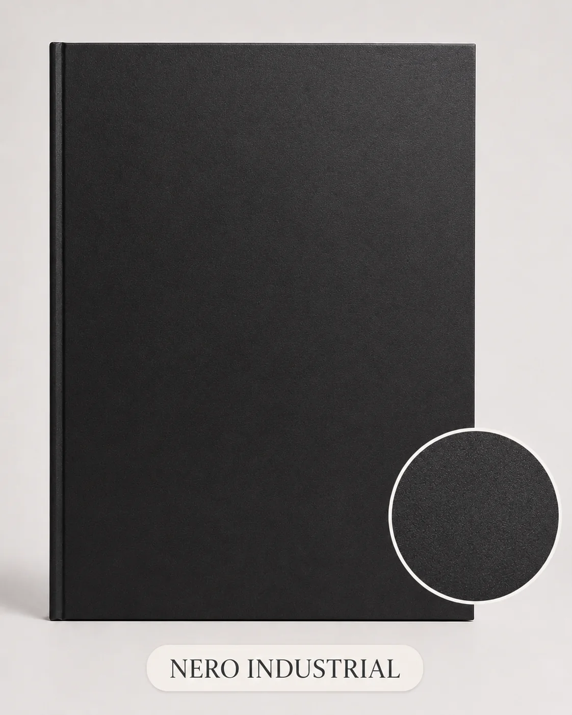 Copertina tesi colore nero industrial