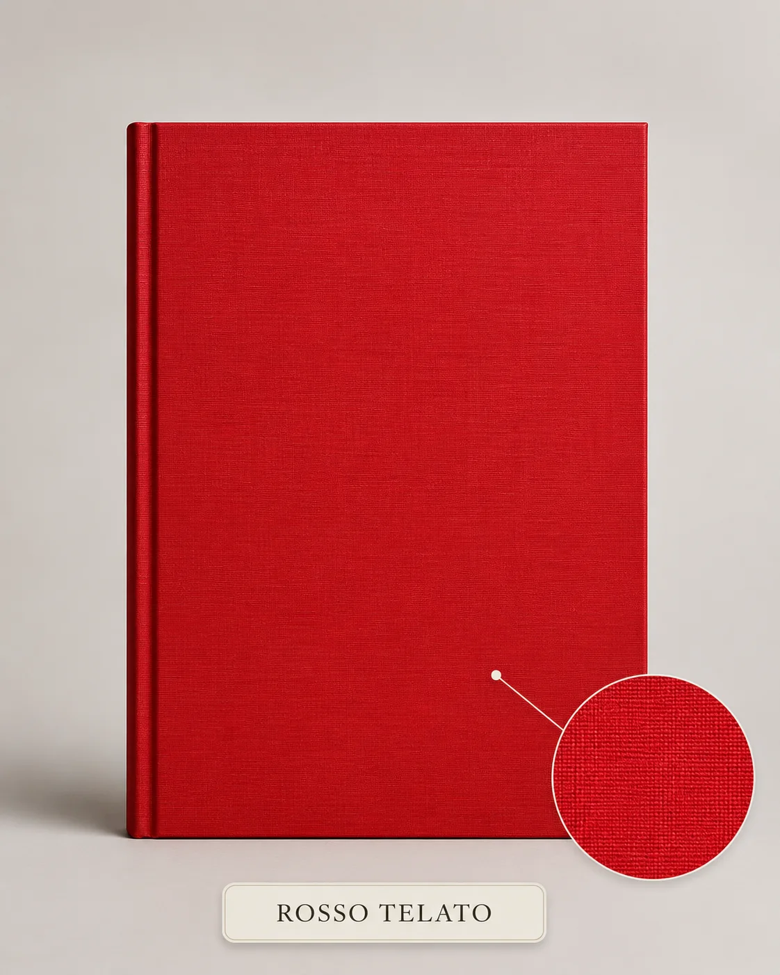Copertina tesi colore rosso telato