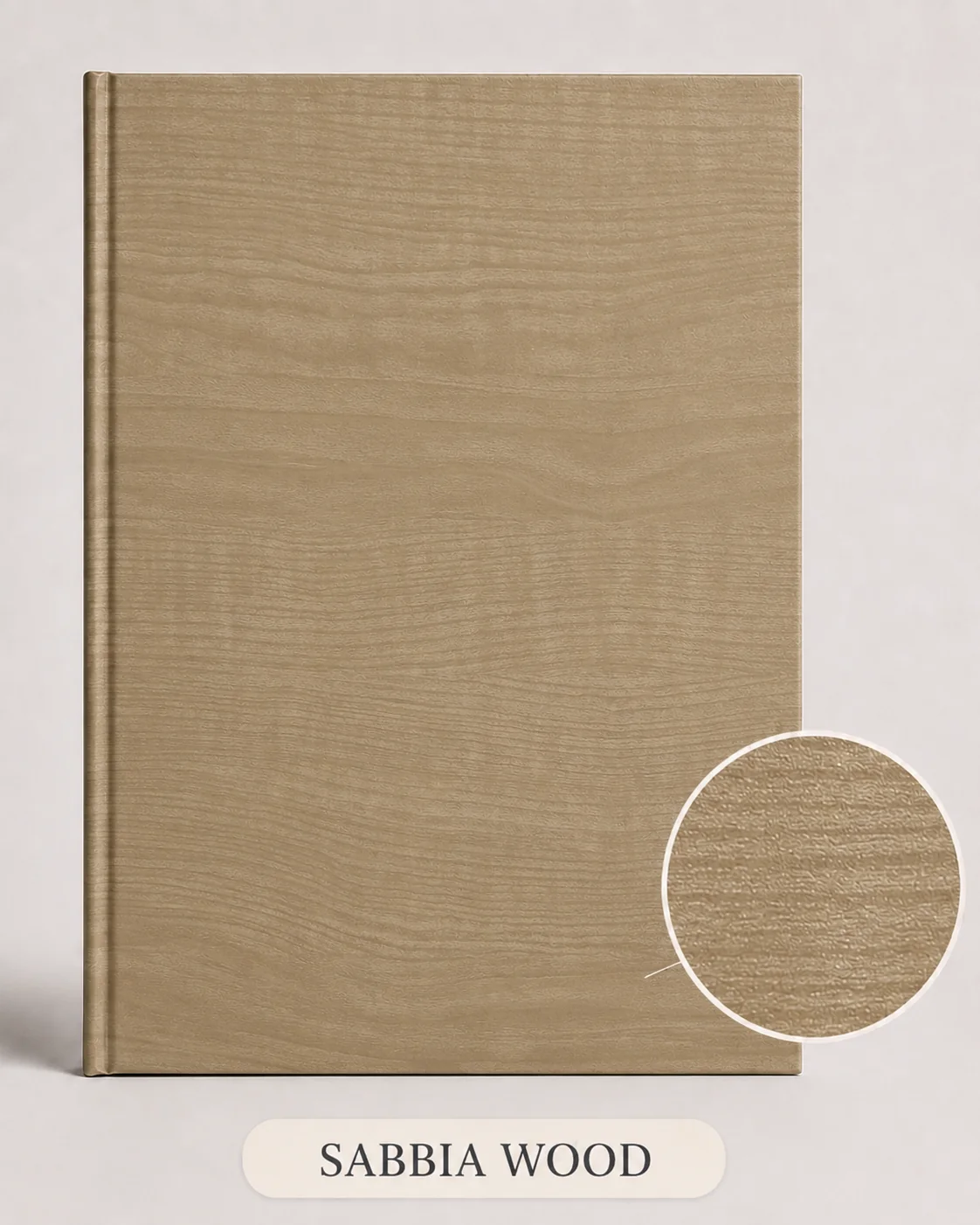 Copertina tesi colore sabbia wood